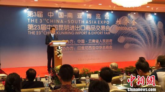中國—南亞博覽會暨昆交會推介會印尼雅加達舉行